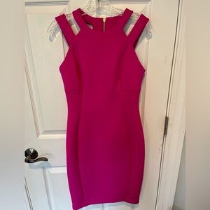 Calvin Klein Double Strap Hot Pink Side Seams Size 4 $50 Originally $150